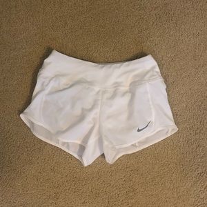 Nike Dri-Fit White Athletic Shorts
